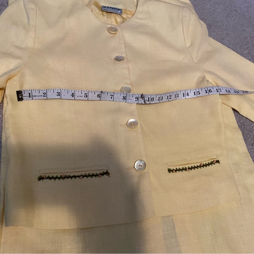 NWT Vintage Stapf women’s yellow suit - Picture 6 of 16